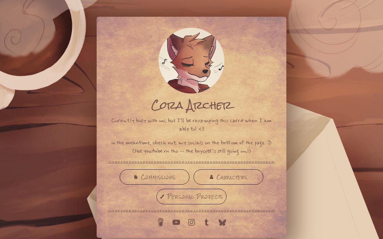 Cora Archer's Carrd